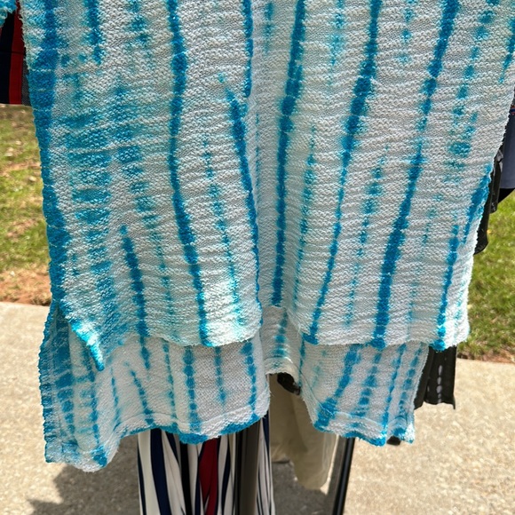 XCVI SWIMSUIT cover/tunic size large blue & white - Picture 4 of 7